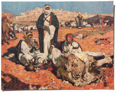 'There were Shepherds in the Field' by Dean Cornwell